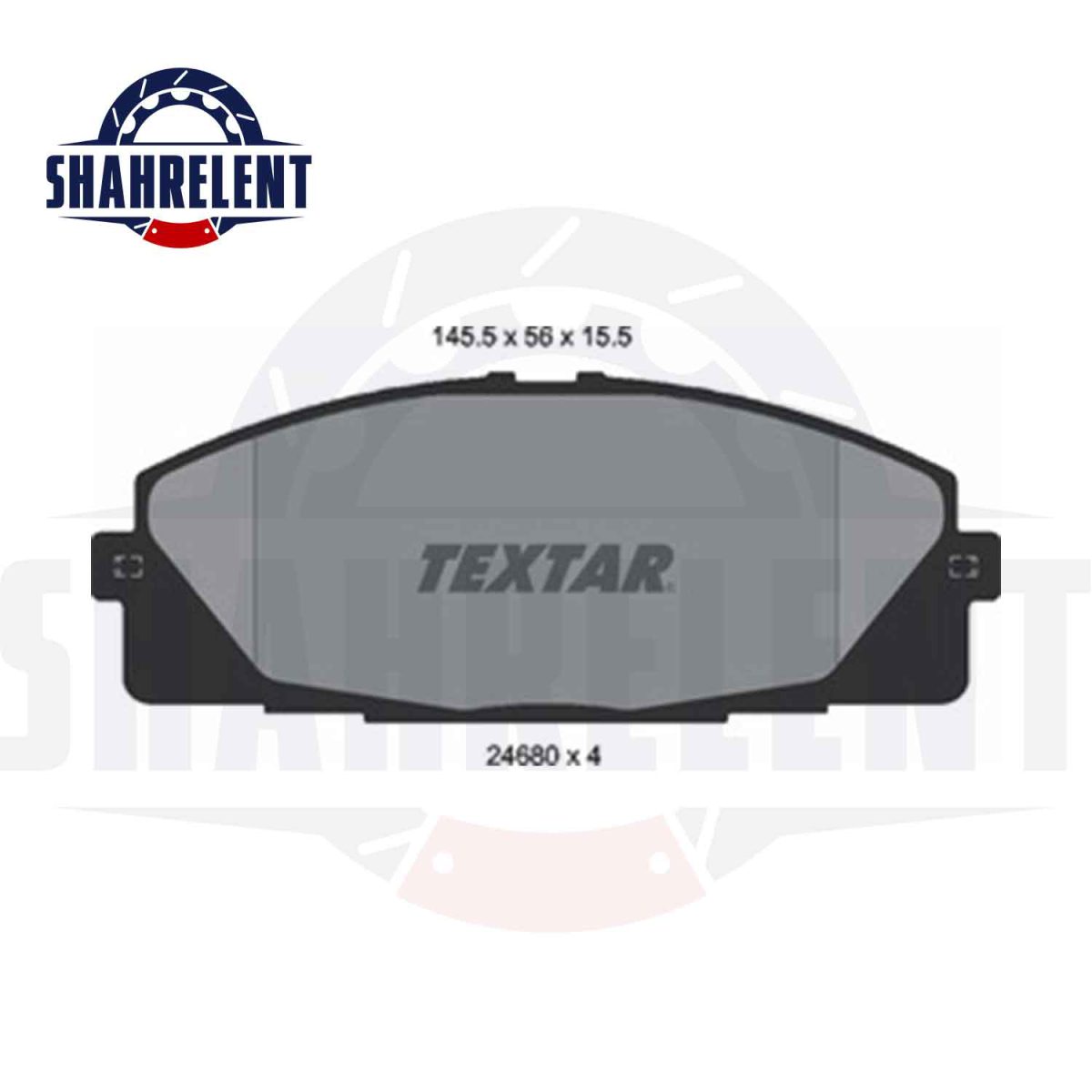 لنت ترمز جلو تویوتا هایس برند Textar کد 2468001