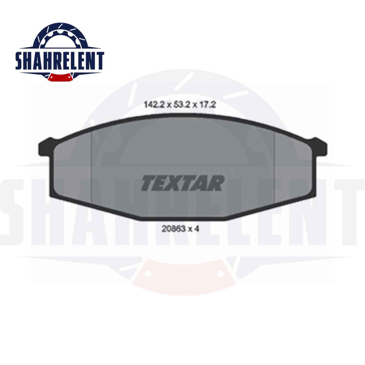 لنت ترمز جلو نیسان پاترول برند Textar کد 2086301