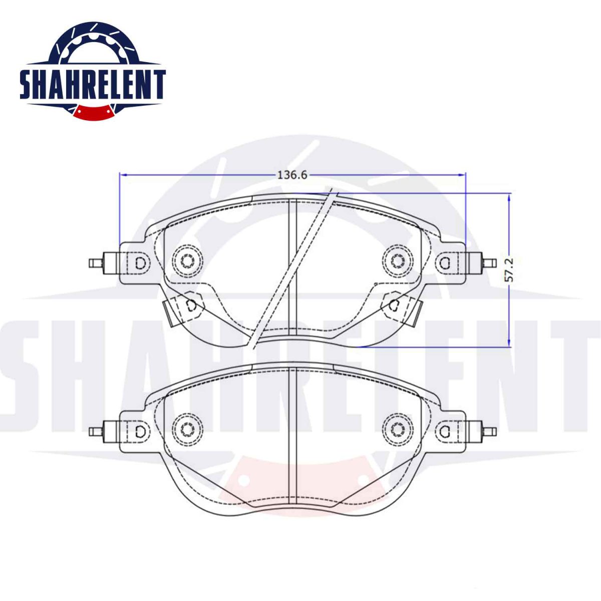 لنت ترمز جلو اف ام سی (فردا موتور) FMC SX6 برند الیگ (ELIG) - Image 3