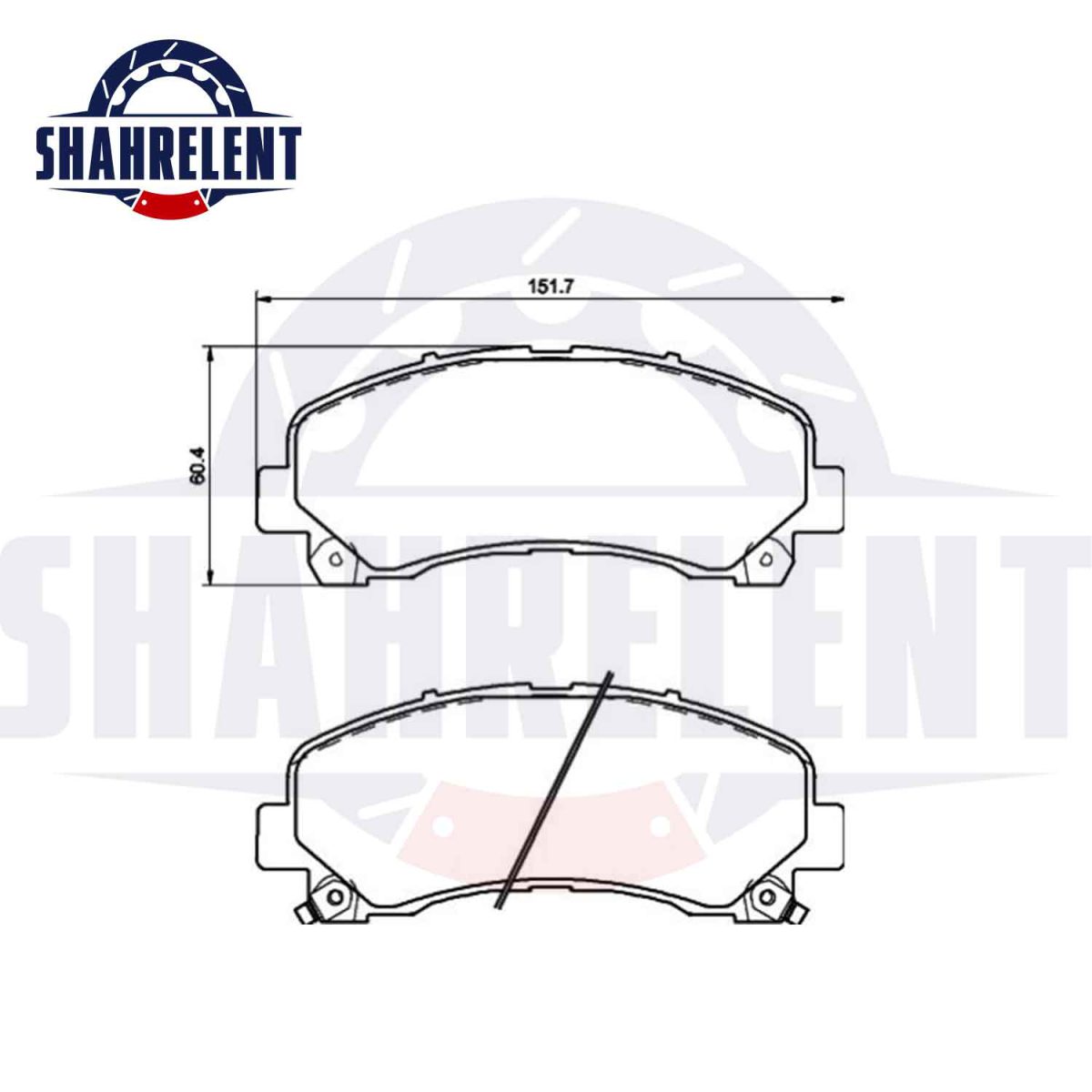 لنت ترمز جلو ایسوزو دی مکس(D-MAX) برند الیگ (ELIG) - Image 3