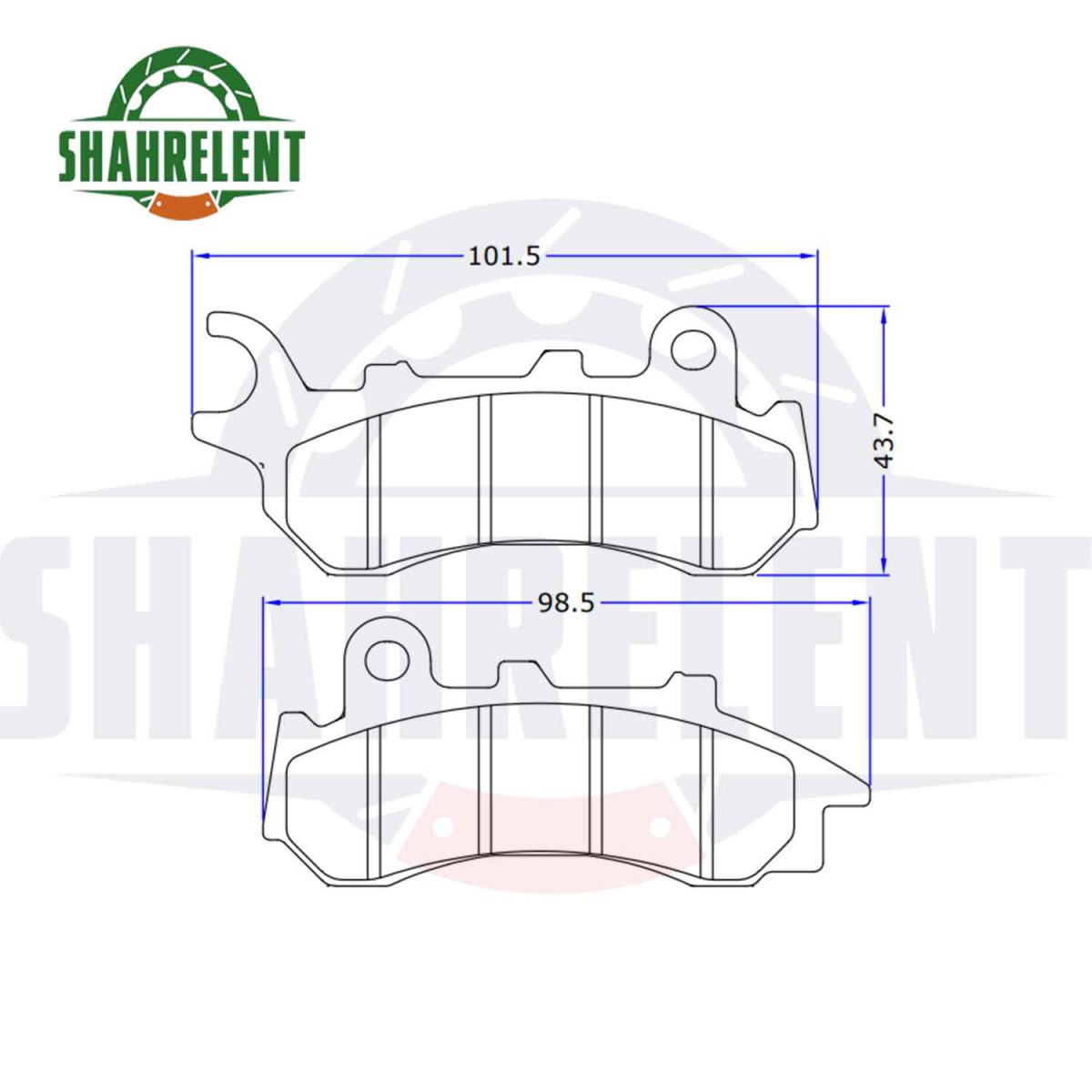 لنت ترمز جلو هوندا ای دی وی 150 برند هوندا اصلی (HONDA GENUINE) - Image 3
