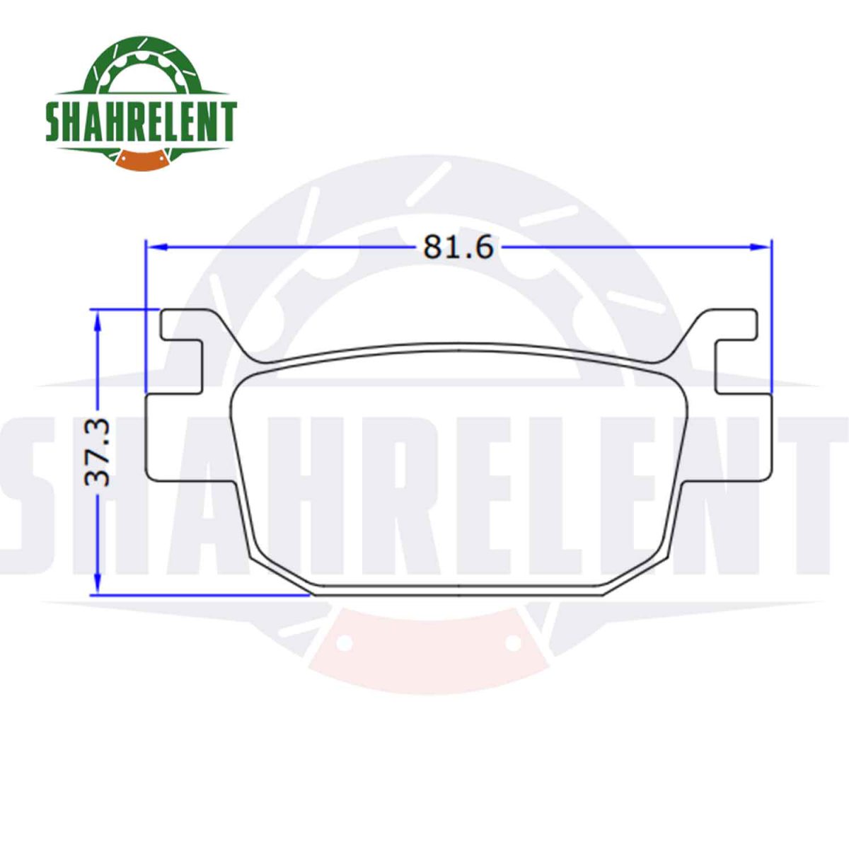 لنت ترمز عقب هوندا ای دی وی 160 برند هوندا اصلی (HONDA GENUINE) - Image 3