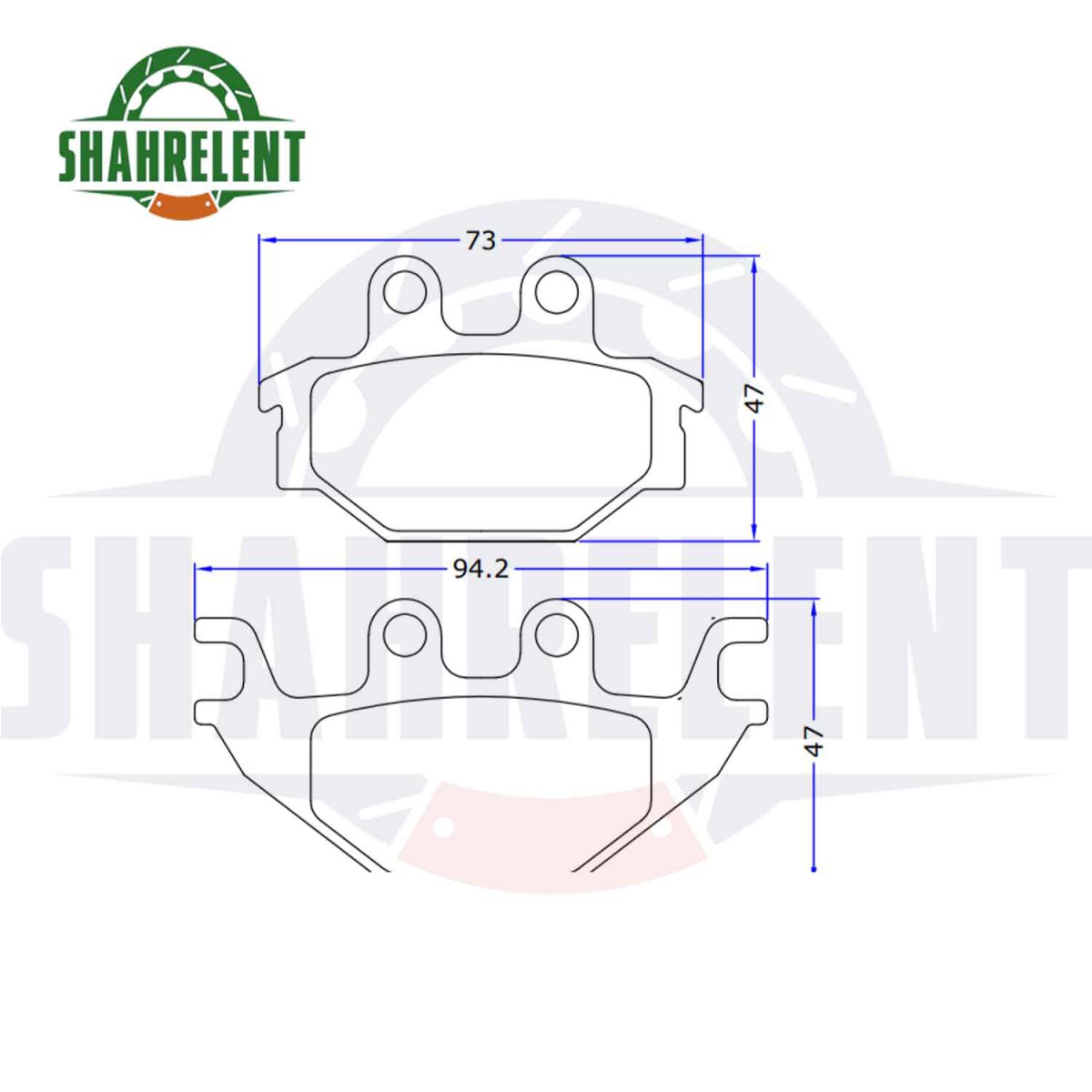 لنت ترمز عقب گلکسی اس وای ام ان ای 180 برند پارس (PARS) - Image 3