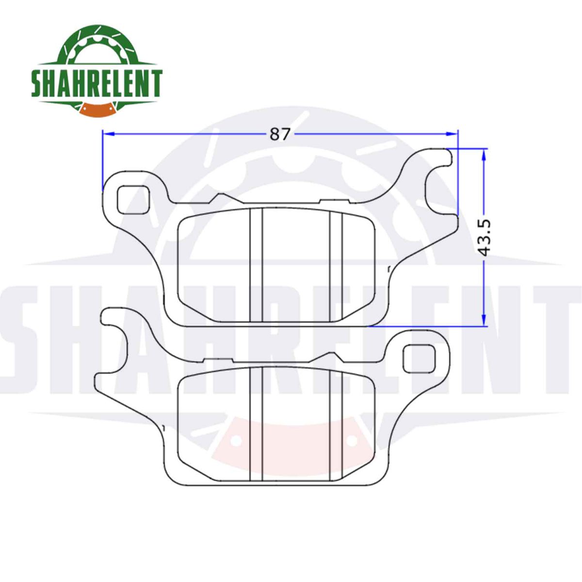 لنت ترمز جلو هوندا واریو 160 برند هوندا اصلی (HONDA GENUINE) - Image 3
