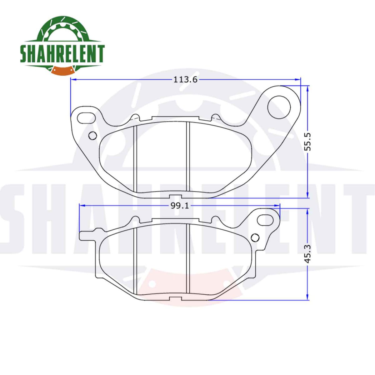 لنت ترمز جلو یاماها ام تی 25 برند یاماها اصلی (YAMAHA GENUINE) - Image 3
