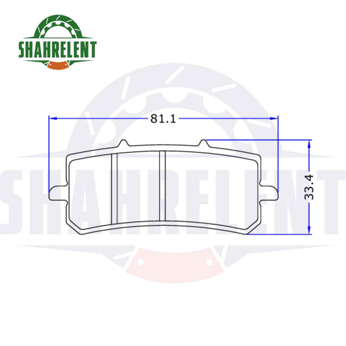 لنت ترمز جلو جهان رو ( CF MOTO ) سی اف 250 اس آر برند پارس (PARS) - Image 3