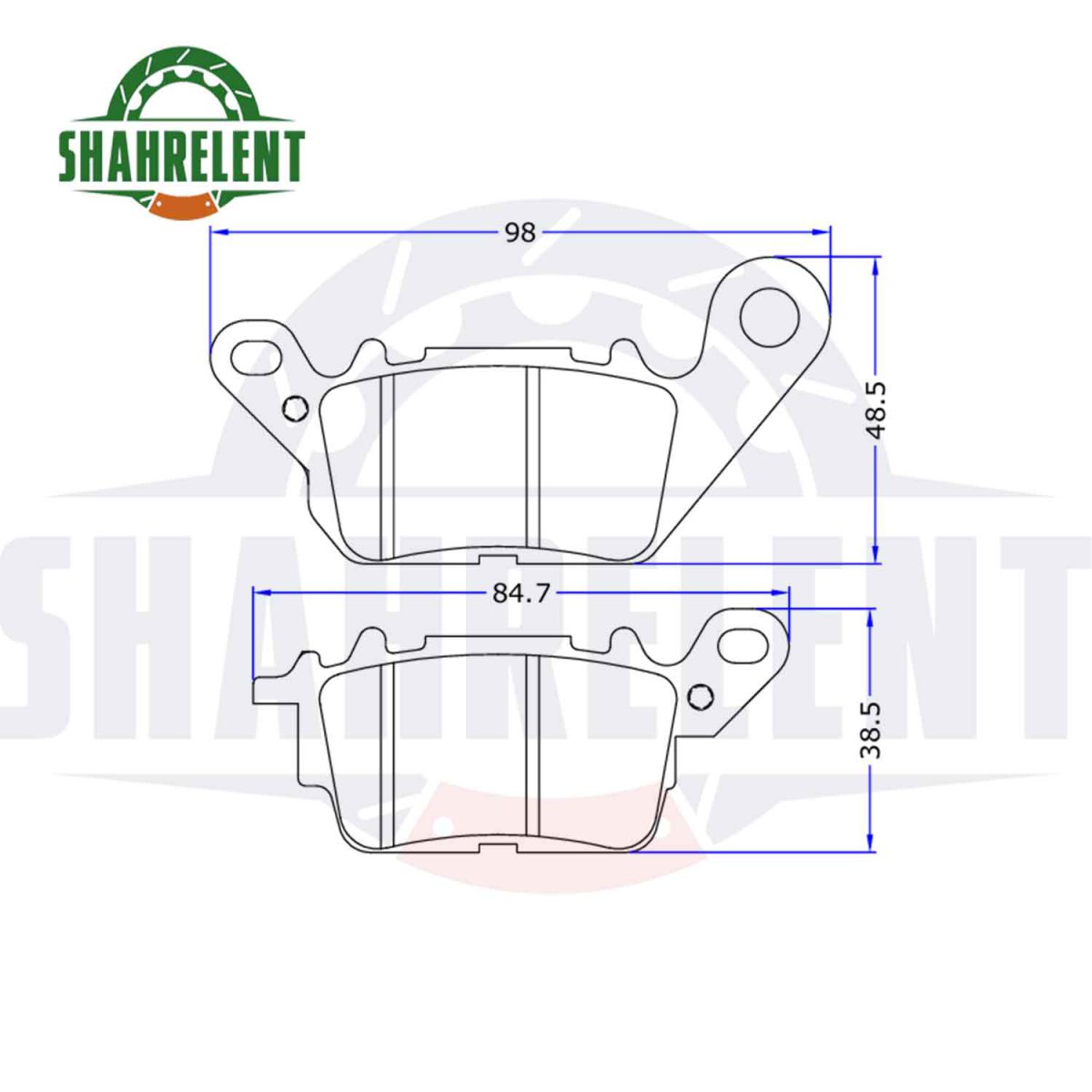 لنت ترمز جلو یاماها ان مکس 155 برند یاماها اصلی (YAMAHA GENUINE) - Image 3