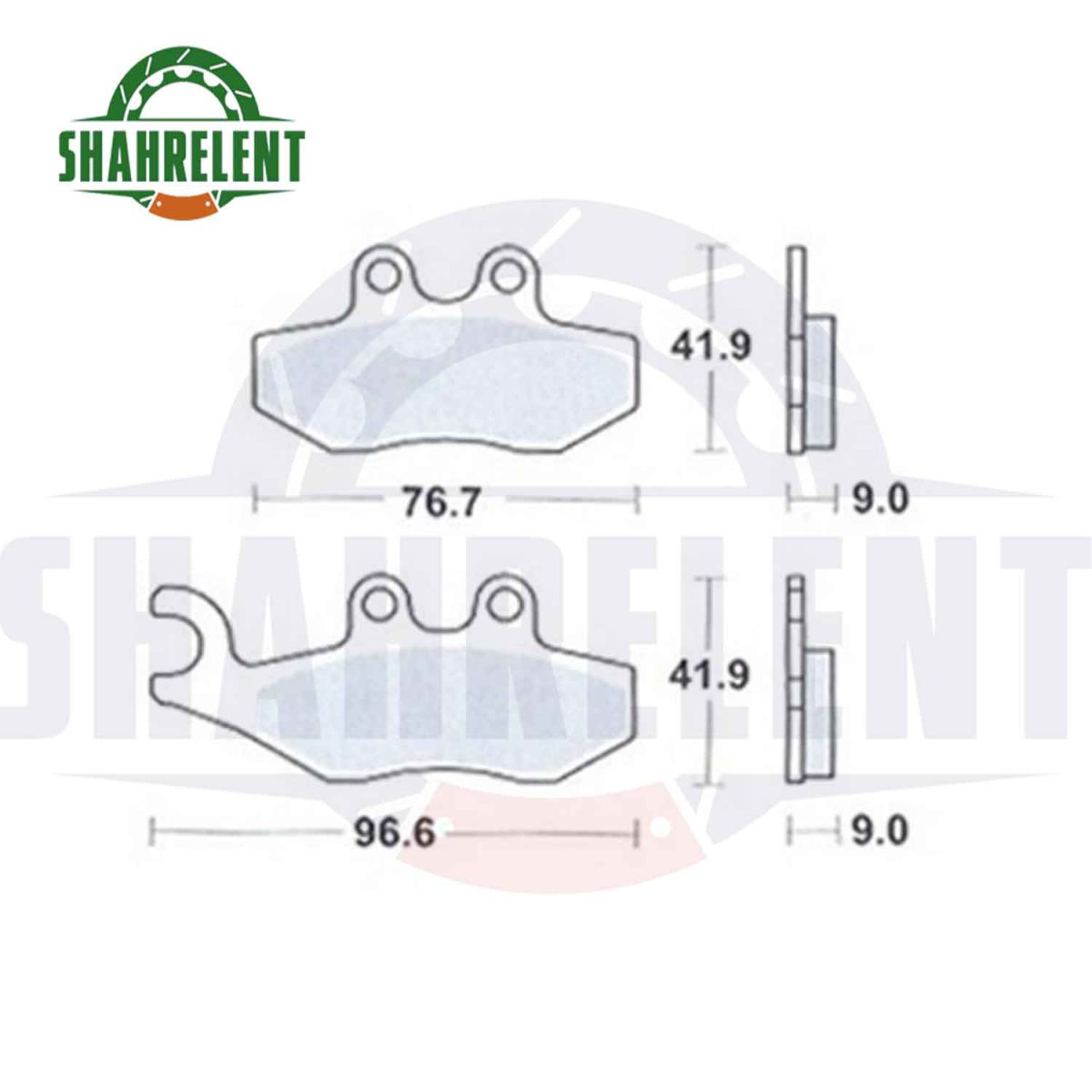 لنت ترمز جلو وسپا پیاجیو پریماورا برند اصلی (GENUINE PARTS) - Image 3