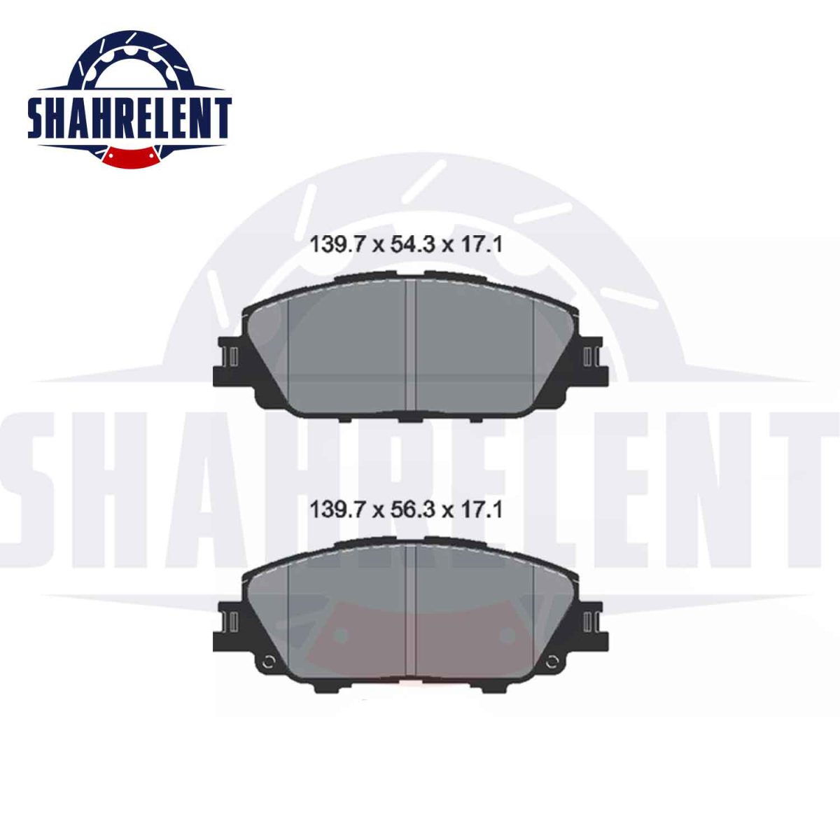 لنت ترمز جلو تویوتا کرولا جدید برند اصلی تویوتا (GENUINE PARTS) - Image 3